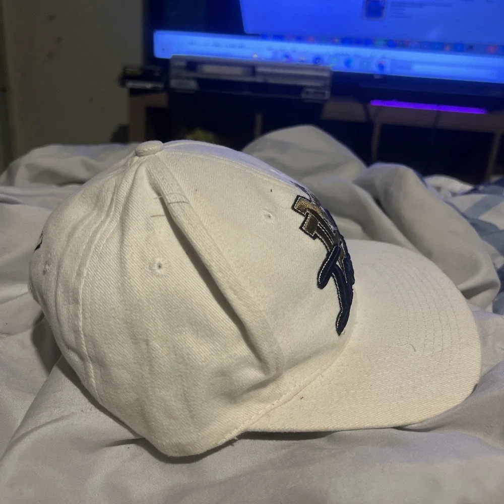 Vintage 90s Spell Out University of Notre Dame Volleyball‎ Snapback Hat Cap USA